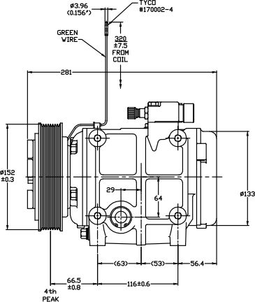 Compresor de Aire Acondicionado TM31